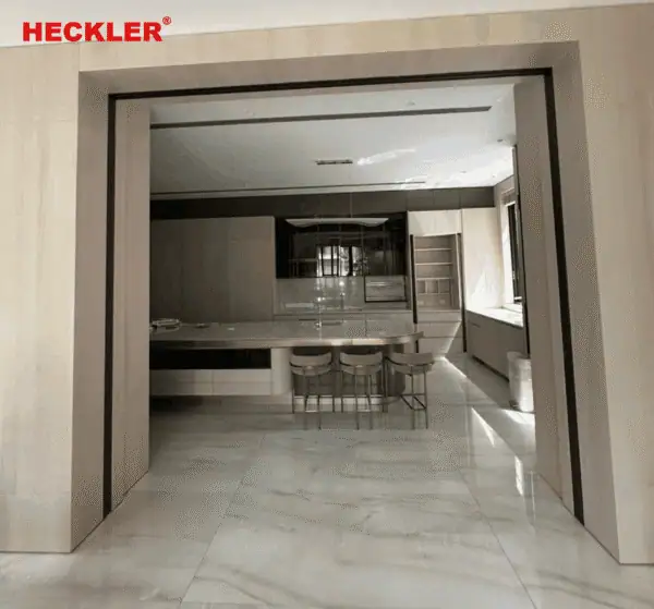 Cửa Lùa Slim Heckler — Cửa Lùa Không Ray Dưới, Ray Treo Trên - Ảnh 2