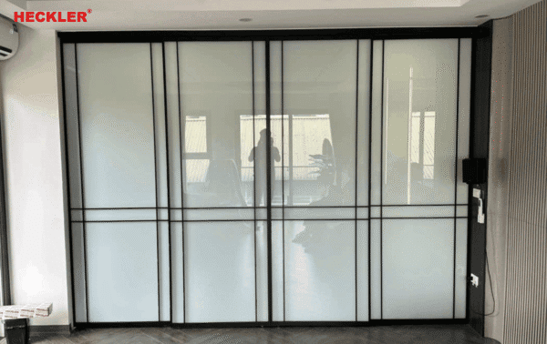Cửa Lùa Slim Heckler — Cửa Lùa Không Ray Dưới, Ray Treo Trên - Ảnh 10