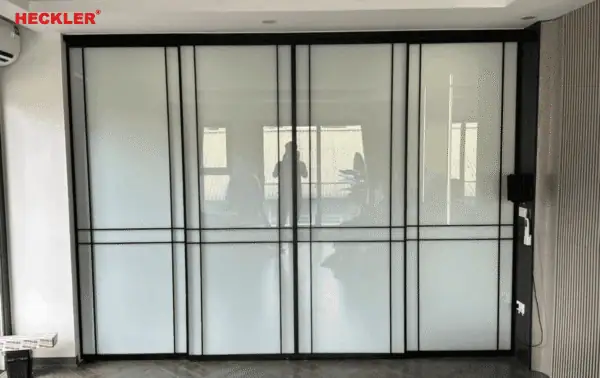 Cửa Lùa Slim Heckler — Cửa Lùa Không Ray Dưới, Ray Treo Trên - Ảnh 10