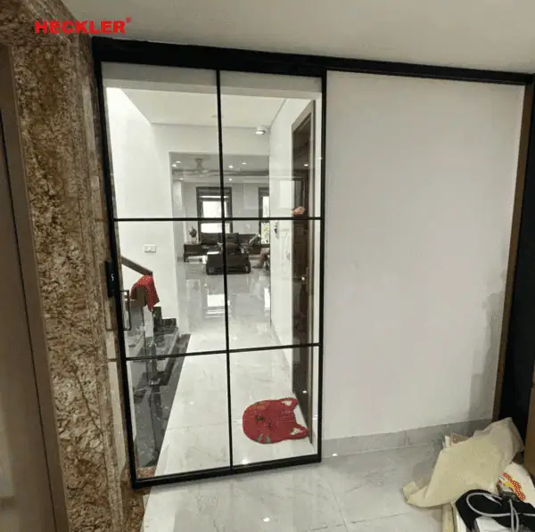 Cửa Lùa Slim Heckler — Cửa Lùa Không Ray Dưới, Ray Treo Trên - Ảnh 18