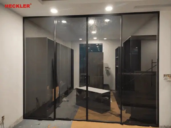 Cửa Lùa Slim Heckler — Cửa Lùa Không Ray Dưới, Ray Treo Trên - Ảnh 20