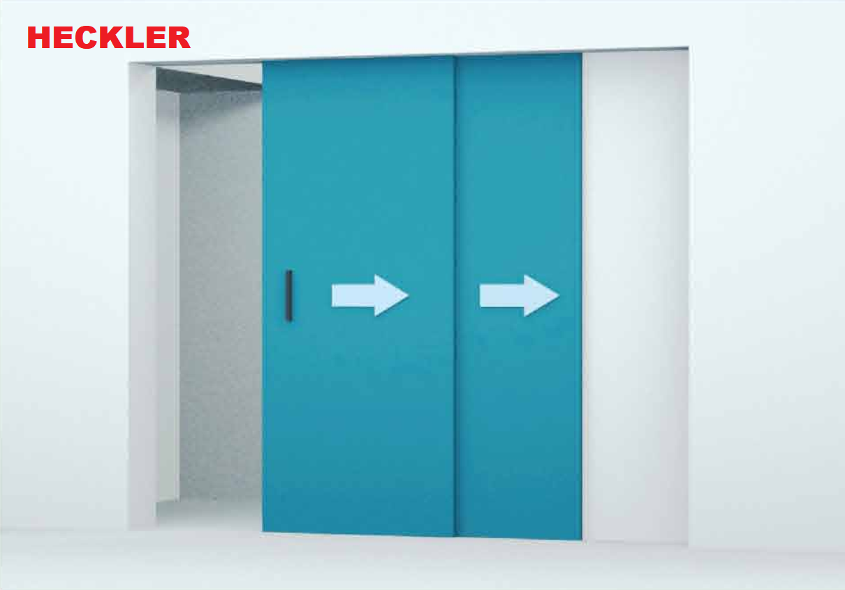 Hình ảnh cửa trượt 2 cánh chạy về 1 phía Hình ảnh cửa trượt 2 cánh chạy về 1 phía