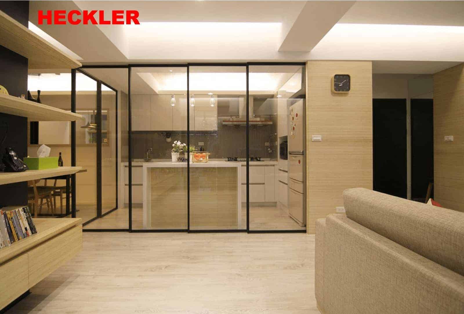 Cửa nhôm slim mở lùa tại Hà Nội - thiết kế tiết kiệm không gian