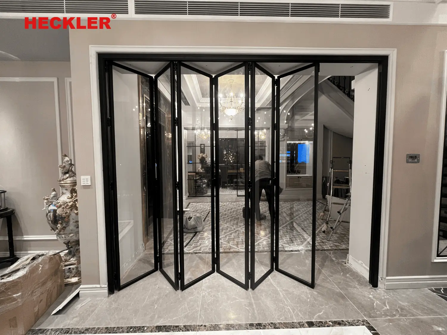 Cửa xếp trượt Heckler Slim 3 Cửa xếp trượt Heckler Slim - Ảnh 3