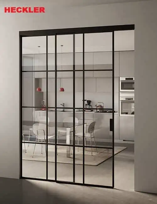 Vách ngăn xếp trượt Heckler - mang đến sự hoàn mỹ và hiện đại 10 Khung cửa sổ thép cắt CNC hiện đại cho không gian nội thất đẹp mắt.