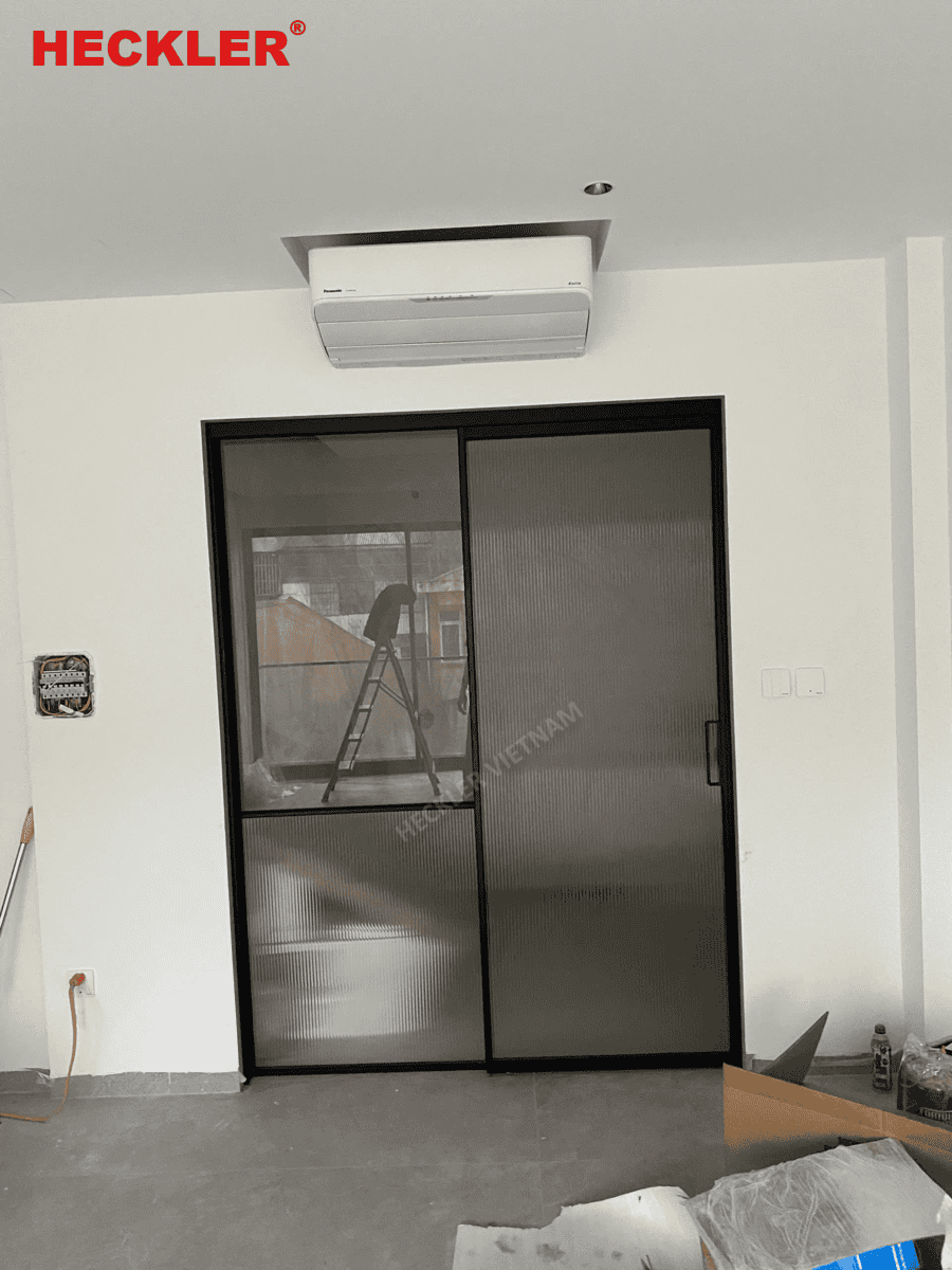 Lắp đặt cửa trượt slim